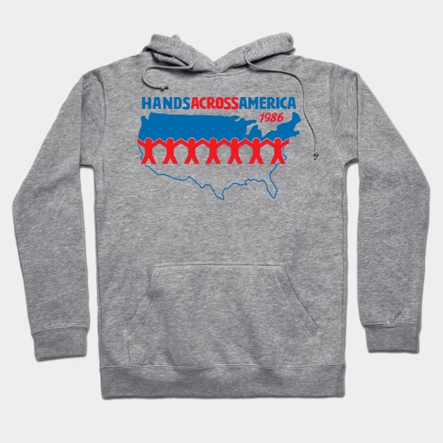 Hands Across America 1986 - Us Hoodie by huckblade